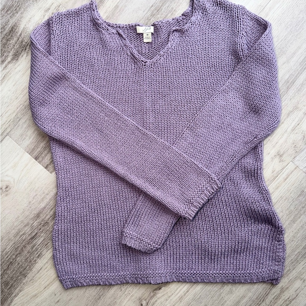J Jill Purple Women's Sweater 100% cotton new without tags